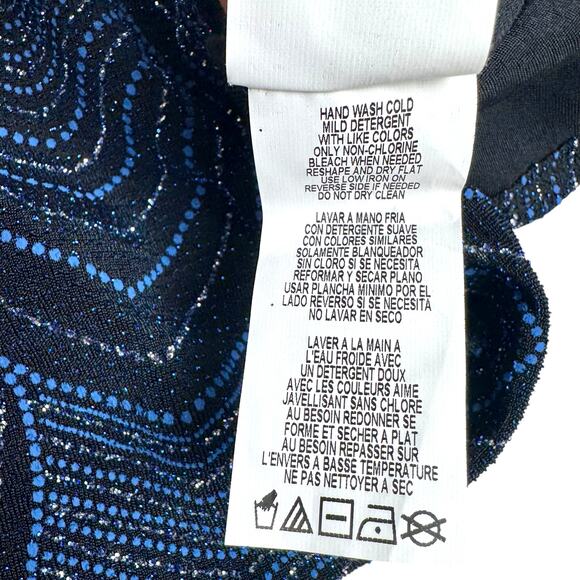 Onyx Nite Metallic Sleeveless Tunic Top M - Picture 5 of 5